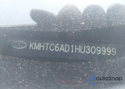 2017 Hyundai Veloster из США, поврежденный, VIN KMHTC6AD1HU309999